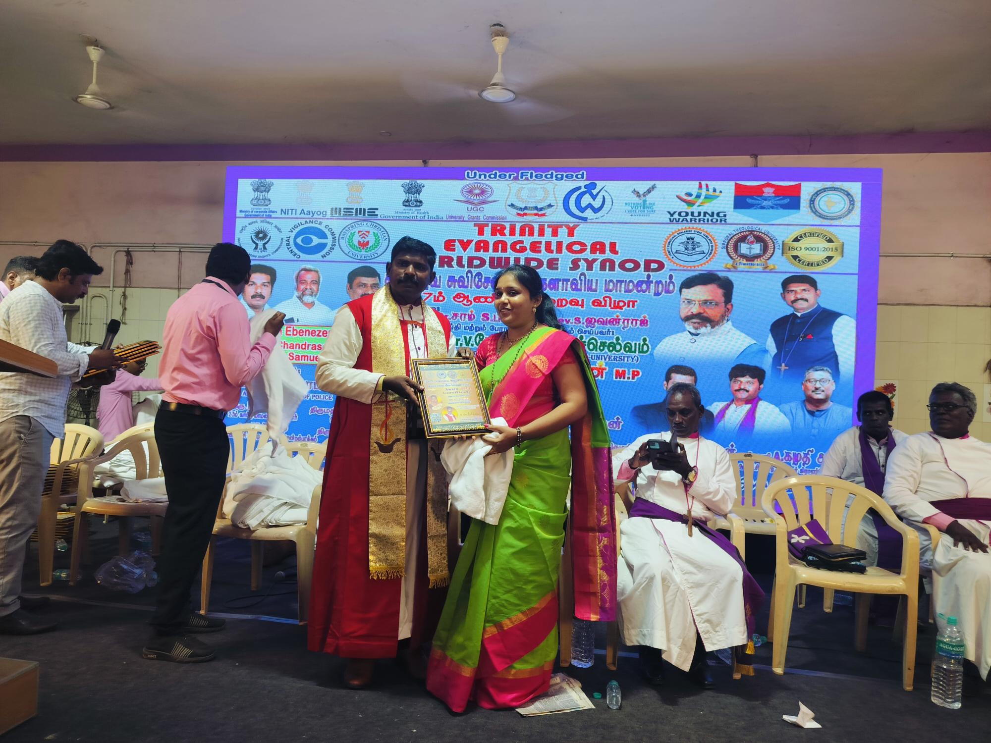 Best Public Service of Tamilnadu 2024 - Trinity Evangelical Worldwide Synod